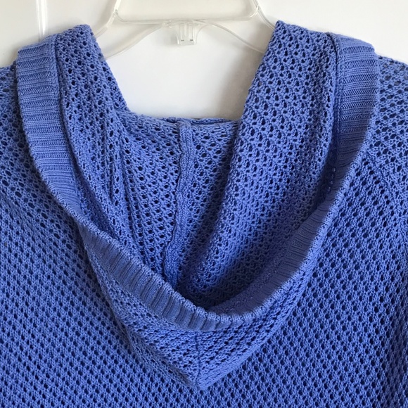 DENIM & CO. Cardigan Sweater Zip Up Hoodie Knit Blue Women’s Plus Size 1X - Picture 5 of 15